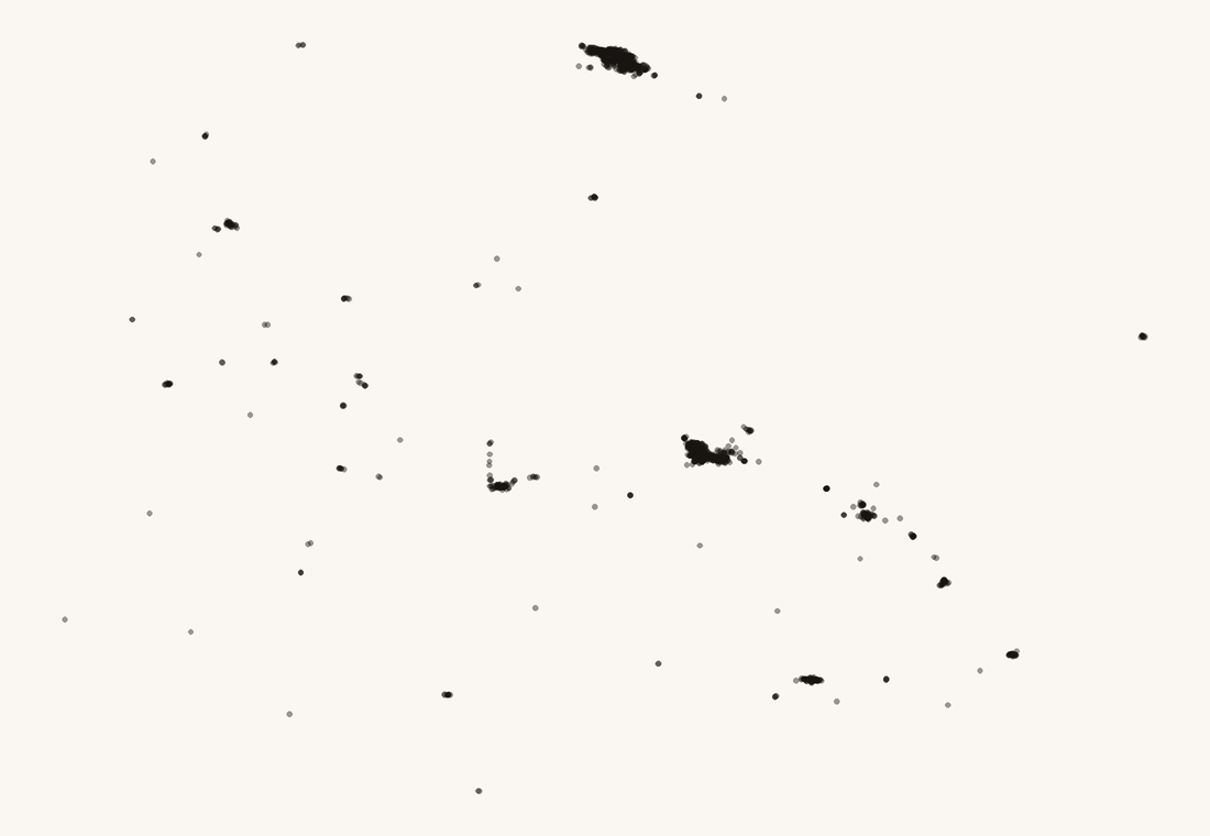 Mapa de puntos: las 1 761 cafeterías de Chihuahua