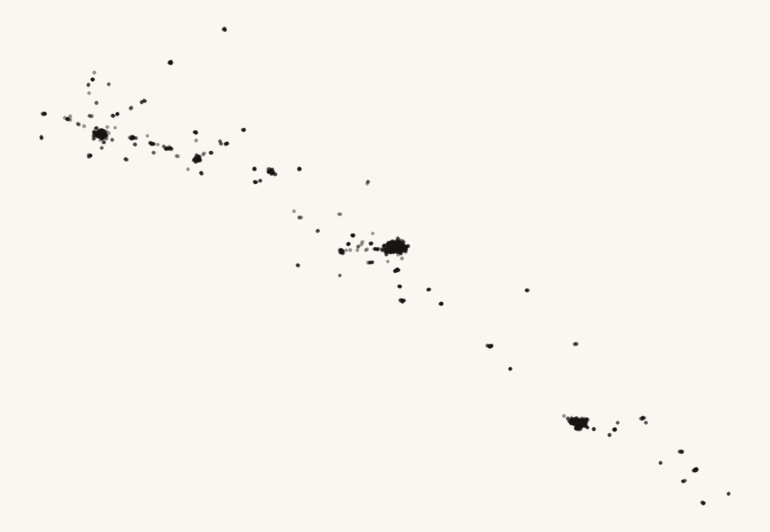 Mapa de puntos: las 1 894 cafeterías de Sinaloa
